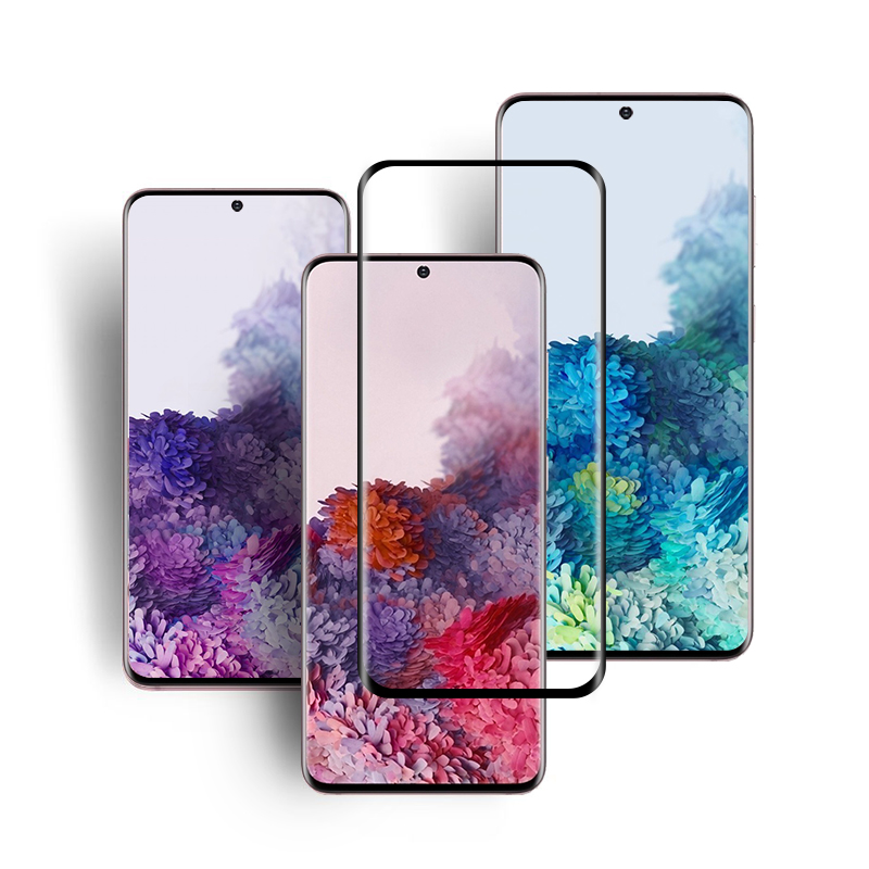 A Samsung S20+ képernyővédő HM Premium Tempered Glass Screen Film for Samsung S20+ Screen Protector